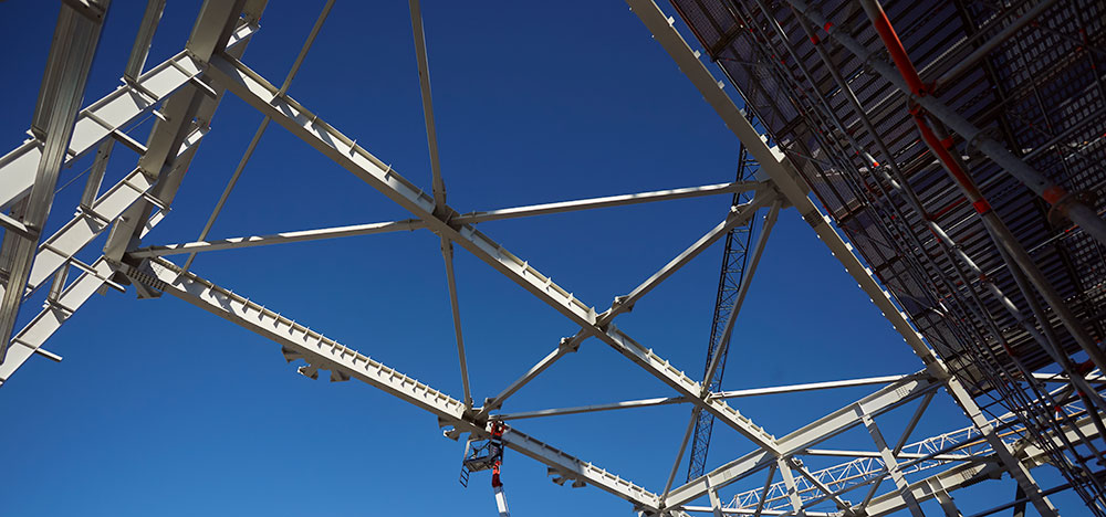 Metal building framing and beams